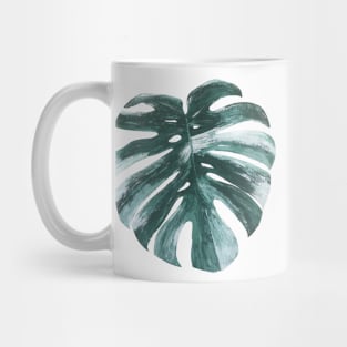 Variegated Monstera Leaf Mug